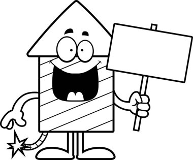 Çizgi film havai fişek işareti