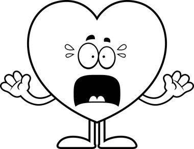 Korkmuş karikatür kalp