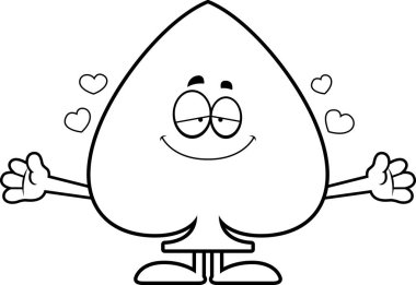 Çizgi film Spade kucaklama