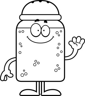 Çizgi film tuz sallayarak