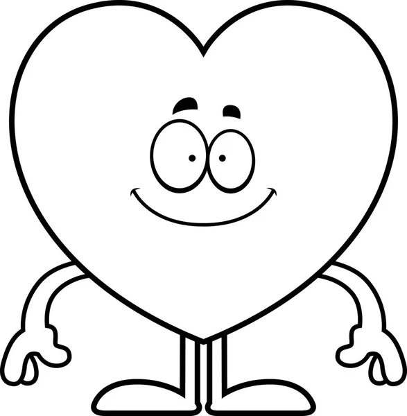 Glückliches Cartoon-Herz — Stockvektor