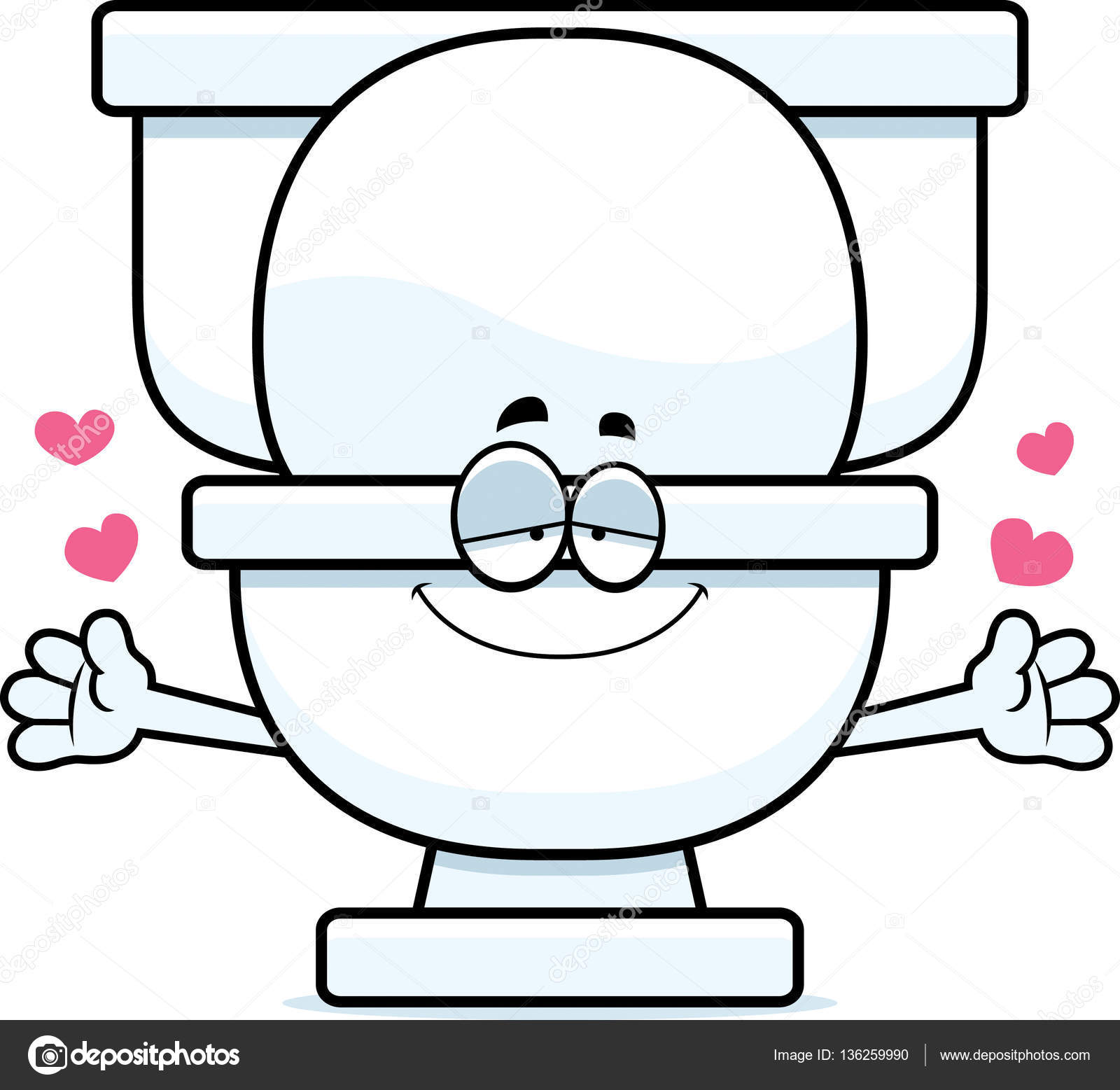  Cartoon  Toilet  Hug  Stock Vector  cthoman 136259990