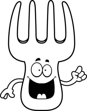 Çizgi film çatal fikir