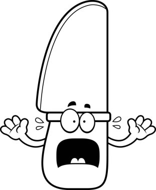 Korkmuş karikatür bıçak