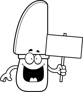 Çizgi film bıçak işareti