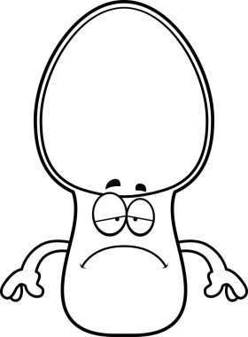 Üzgün çizgi film kaşık