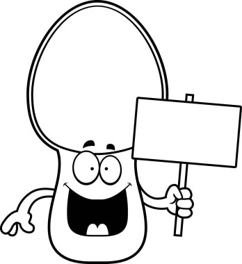 Çizgi film kaşık işareti