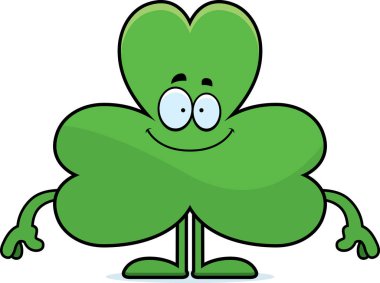 Mutlu karikatür Shamrock