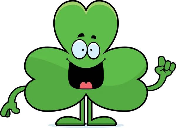 Fumetto Shamrock Idea — Vettoriale Stock