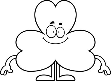 Mutlu karikatür Shamrock