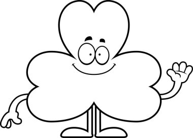 Çizgi film Shamrock sallayarak