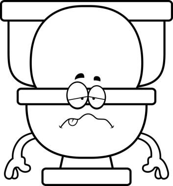 Hasta karikatür tuvalet