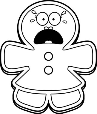 Korkmuş karikatür Gingerbread kadın