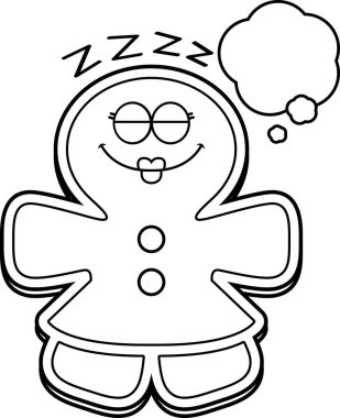 Çizgi film Gingerbread kadın rüya