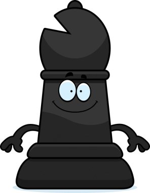 Mutlu karikatür satranç fil