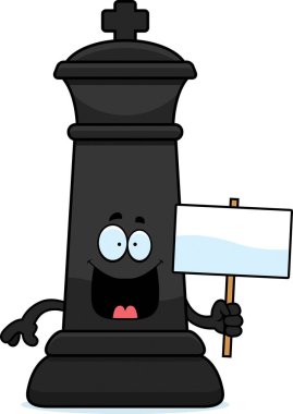 Çizgi film Satranç King işareti