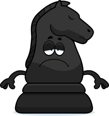 Üzgün çizgi film satranç Knight