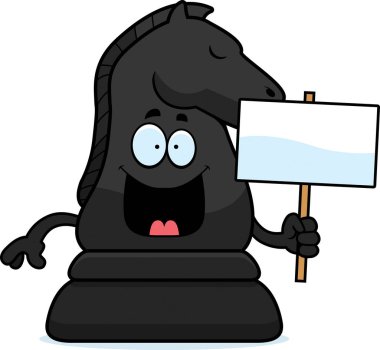 Çizgi film satranç Knight işareti