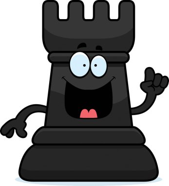 Çizgi film satranç kale fikir