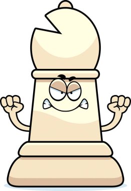 Kızgın çizgi film satranç fil