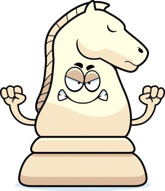 Kızgın çizgi film satranç Knight