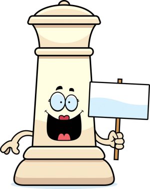 Çizgi film satranç Kraliçe işareti