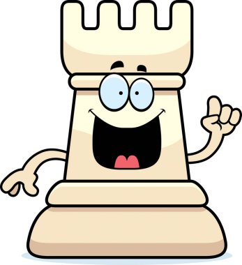 Çizgi film satranç kale fikir