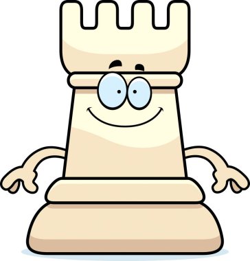 Mutlu karikatür satranç Kalesi