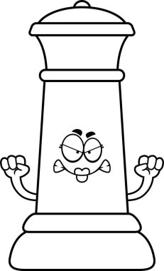 Kızgın çizgi film satranç kraliçesi