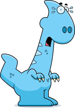 Korkmuş çizgi film Parasaurolophus