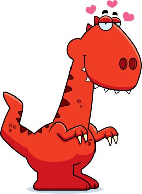 Çizgi film Velociraptor aşık