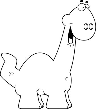 Aç karikatür Apatosaurus