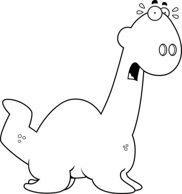 Korkmuş karikatür Plesiosaur