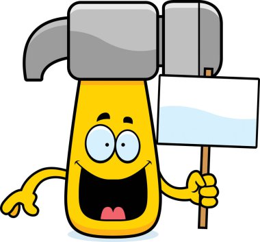 Çizgi film çekiç işareti