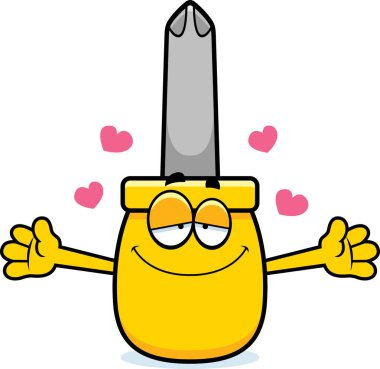 Çizgi film tornavida kucaklama