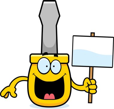 Çizgi film tornavida işareti