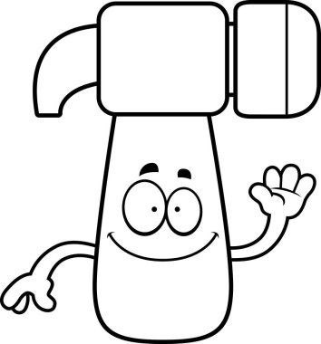 Çizgi film çekiç sallama