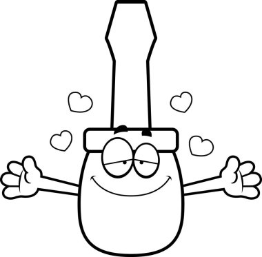 Çizgi film tornavida kucaklama