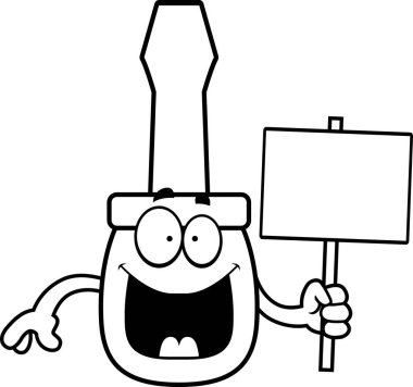 Çizgi film tornavida işareti