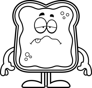 Hasta karikatür tost reçelli