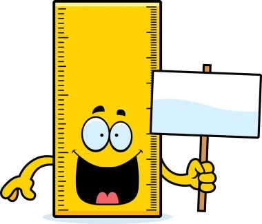 Çizgi film cetvel işareti