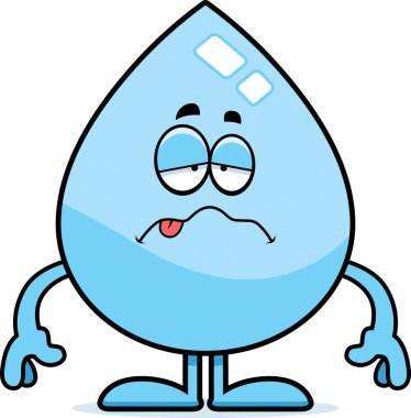 Hasta çizgi film su damlası