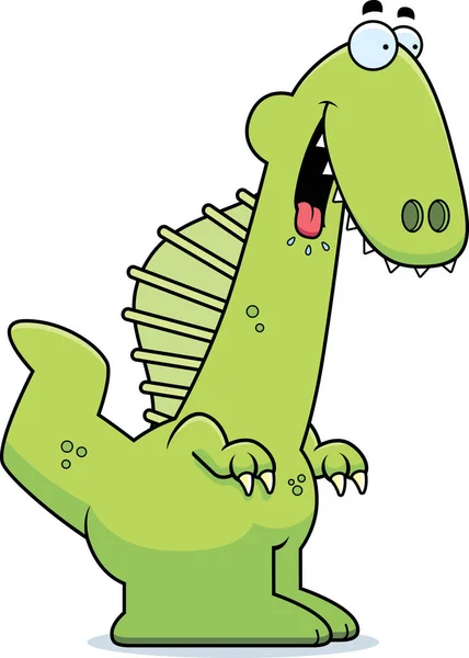 Hungriga tecknad Spinosaurus — Stock vektor