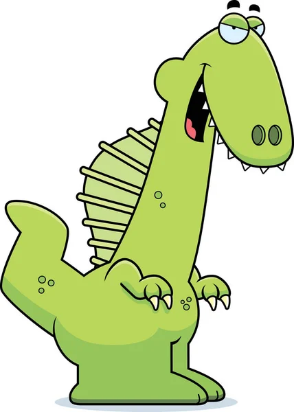 Sly Spinosaurus de dibujos animados — Vector de stock