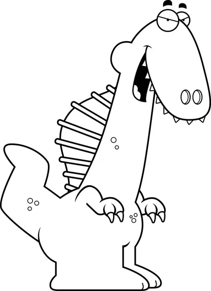 スライ漫画スピノサウルス — ストックベクタ