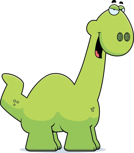 Dibujos animados Sly Apatosaurus — Vector de stock