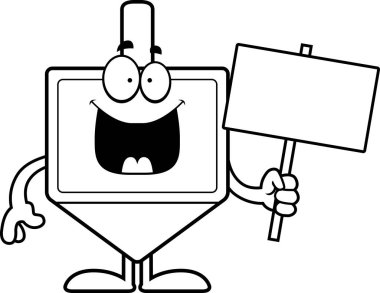 Çizgi film topaç işareti