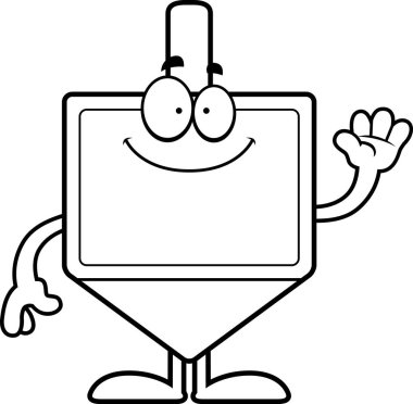 Çizgi film topaç sallayarak