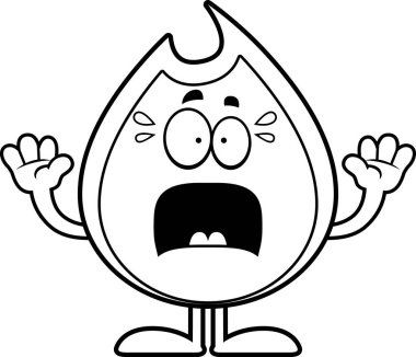 Korkmuş karikatür yangın