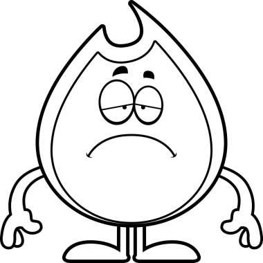 Üzgün çizgi film ateş